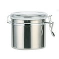 thumbnail image 1 of Stainless Steel Food Storage Container, Airtight Kitchen Canister, 5-inch Medium Size, for Coffee Beans, Tea, and Milk Powder, Silver, by FAJHHA, 1 of 8