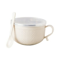 Stainless Steel Food Storage Container with Handle and Lid, Snack Bowl, Stainless Steel Bento Lunch Box, Soup Bowl, Noodle Pot, Ramen Cooker