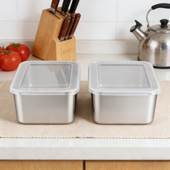 Stainless Steel Food Storage Containers, Reusable Meal Prep Containers With Lids 650ml Capacity Oven Freezer and Dishwasher Safe for Leftovers Lunch and Kitchen Organization Blahzhy