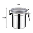 thumbnail image 1 of LanSuare Stainless Steel Food Storage Jar, Airtight Container for Coffee/Tea, Kitchen Pantry Organizer with Locking Lid, 1 of 2