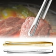 thumbnail image 1 of Stainless Steel Food Tongs Kitchen Cooking Tool Bread Clip Pastry Clamp Barbecue Tong, 1 of 1