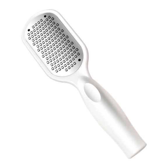 Stainless Steel Foot Scrubber with 304 Stainless Steel Blades, Double-Sided Textured Design for Callus Removal and Skin Smoothing