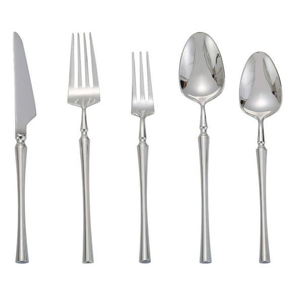 Stainless Steel Dinner Forks Set - Mirror Polished Food Serving Forks for Kitchen and Dining Use
