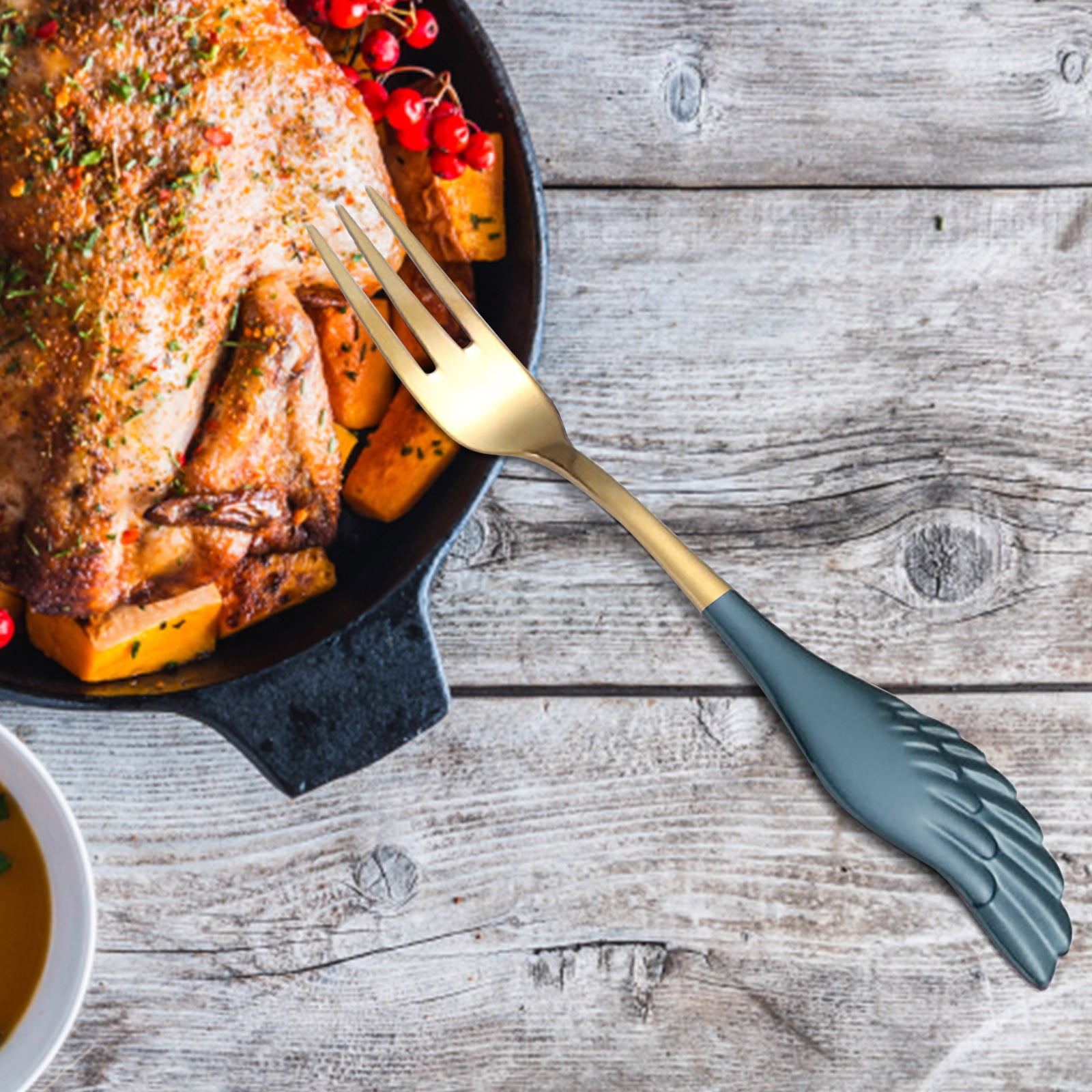 Stainless Steel Forks And Spoons Decorated With Angel Pattern Cutlery