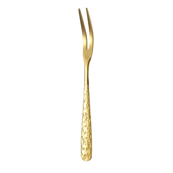 Stainless Steel Forks, Escargot Forks 2 Prong Tasting Appetizer Forks Portable Cocktail Salad Fruit Forks for Party Travel