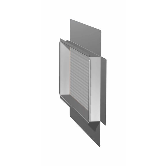Stainless Steel Foundation - Basement Vent Vent Size: 16" W x 8" H, Mount Type: Stucco