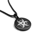thumbnail image 1 of Stainless Steel Four Horsemen of the Apocalypse (Pestilence) Round Medallion Pendant Necklace, 1 of 3
