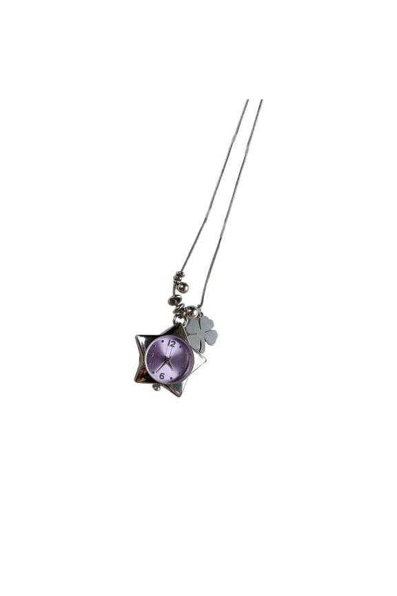 Stainless Steel Four Leaf Symbol Necklace Representing Hope Faith Love Luck Elegant Pendant Neckchain Jewelry Gift