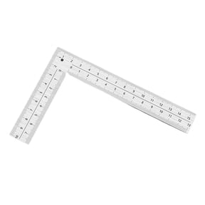 Stainless Steel Framing Square 90 Degree L Shape Square Ruler Woodworking Measuring Tool for Architects and Technicians