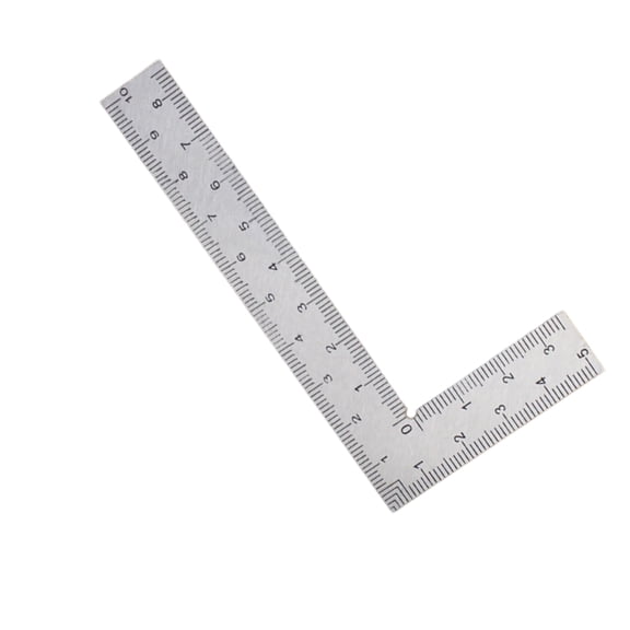 Stainless Steel Framing Square 90 Degree L Shape Square Ruler Woodworking Measuring Tool for Architects and Technicians