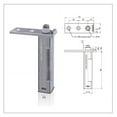 thumbnail image 1 of Stainless Steel Freezer Door Rebound Hinge for Smooth Operation, 1 of 7