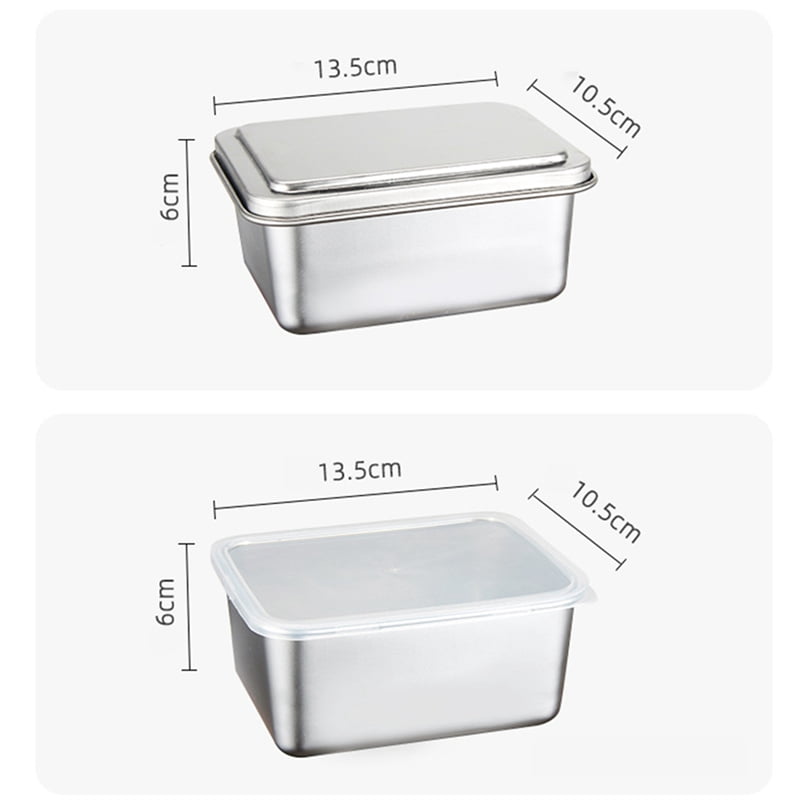Stainless Steel Fresh-Keeping Box Storage Box with Lid Food Storage Box ...