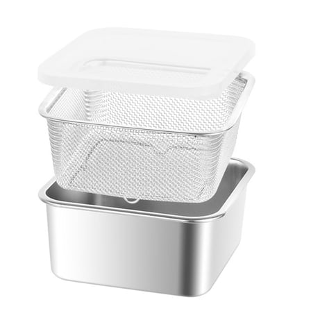 Stainless Steel Freshing Food Container Sealed Kitchen Storage Organizers Box