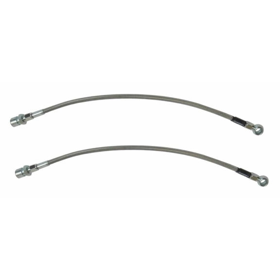 Stainless Steel Front Brake Hose Set Disc Brakes 1964-1967 GTO Chevelle Skylark