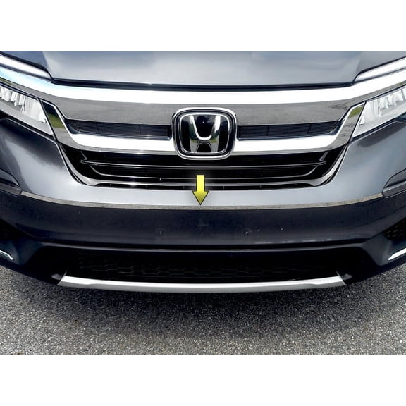 Stainless Steel Front Bumper Accent 1Pc Fits 2019-2020 Honda Pilot FB16260 QAA