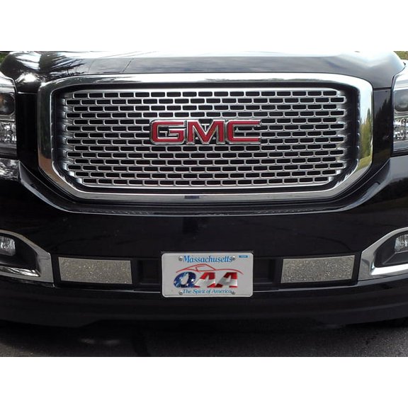 Stainless Steel Front Bumper Accent 2Pc Fits 2015-2020 GMC Yukon FB55297 QAA
