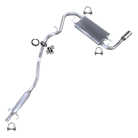 Northeastern Exhaust Front Pipe, Resonator & Muffler System Fits 2007-2019 Nissan Frontier 4.0L 139.9" Wheelbase - Direct Fit | Stainless Steel