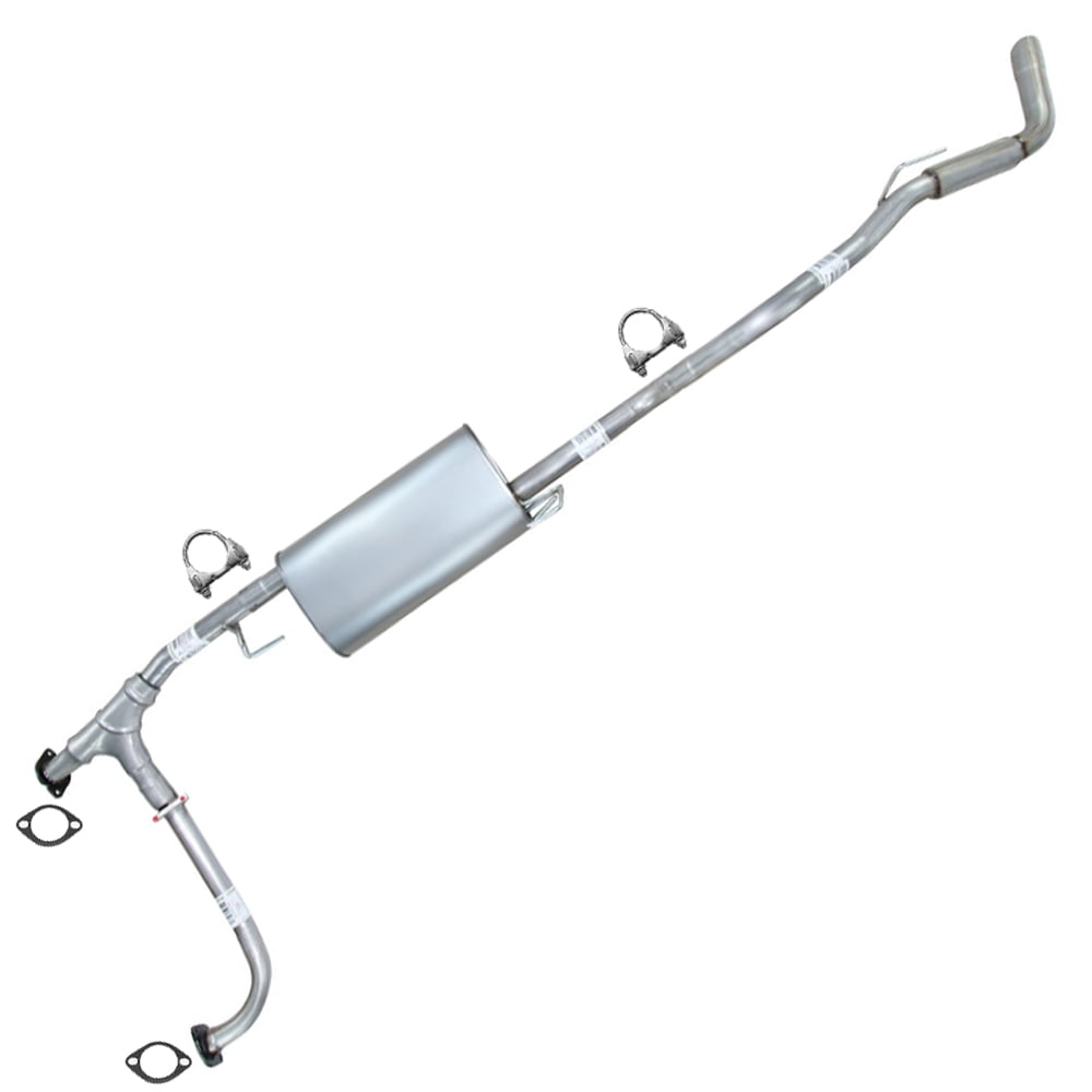 Northeastern Exhaust | Stainless Steel Resonator, Muffler & Tail Pipe Exhaust Kit Compatible for Nissan Frontier 2005-2019 4.0L | Truck | Free Gaskets & Clamps Included | Direct-Fit Replacement