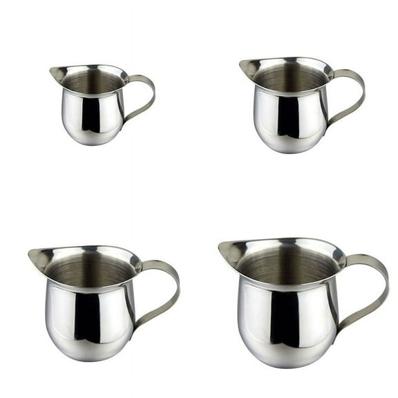 Stainless Steel Frothing Coffee Pitcher Pull Flower Cup Milk Pot Espresso Cups Latte Art Milk Frother Frothing Jug A 60ml