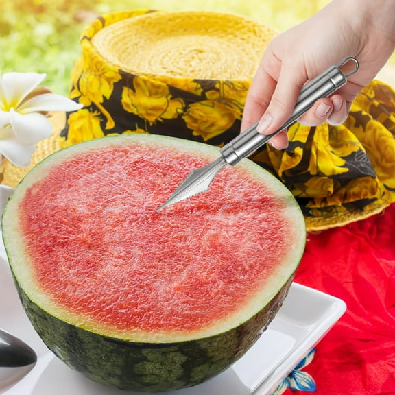 Stainless Steel Fruit Baller Vegetable Carver Double Sided Melon Baller Spoon for Fruit Platters,Parties Family Gatherings