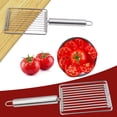 thumbnail image 1 of Stainless Steel Fruit Cutter with Ergonomic Handle - Multi-Function Tool for Slicing Melons and Apples, 1 of 6