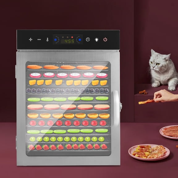 Stainless Steel Fruit Dryer, Food Dehydrator, Fruit Dryer Machine For Baking Beef Jerky, Fruits, Dog Food, Fish, Meat