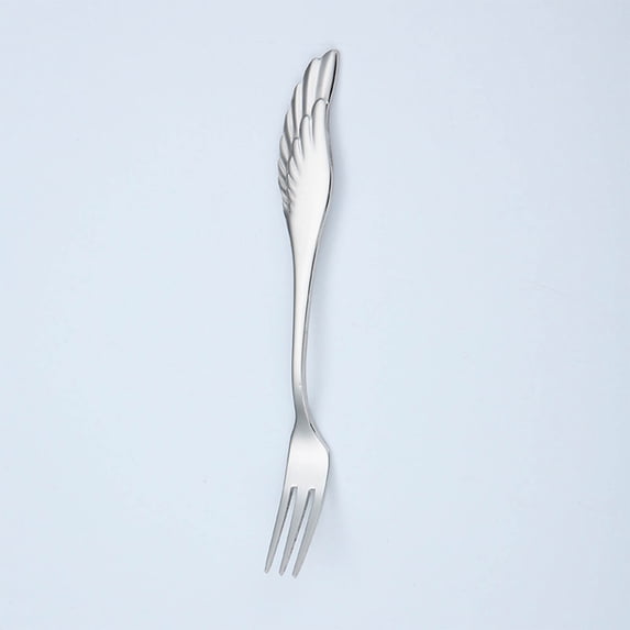 Stainless Steel Fruit Fork and Dessert Coffee Spoon Set, Pedestal Dinner Fork and Appetizer Picks, Elegant Flatware for Charcuterie Board and Home Restaurant Use