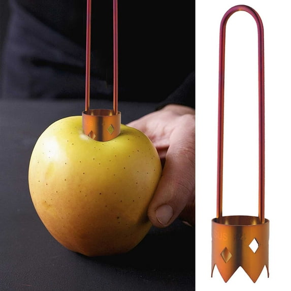 Stainless Steel Fruit and Vegetable Corer - Multi-Purpose Kitchen Tool for Apples, Pears, Bitter Melons - Ergonomic Design, Rust-Resistant - 3.5 x 3.5 x 16cm - Colorful Options Available - Pit