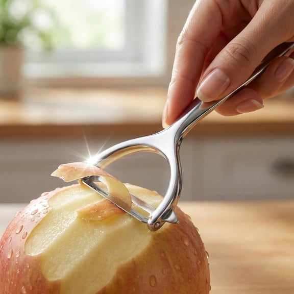 Stainless Steel Fruit and Vegetable Scraper for Kitchen Home Professional Peeler with Stainless Steel Blade and Multi-Functional Vegetable Peeler for Apple Potato Carrot Skin Removal Tool