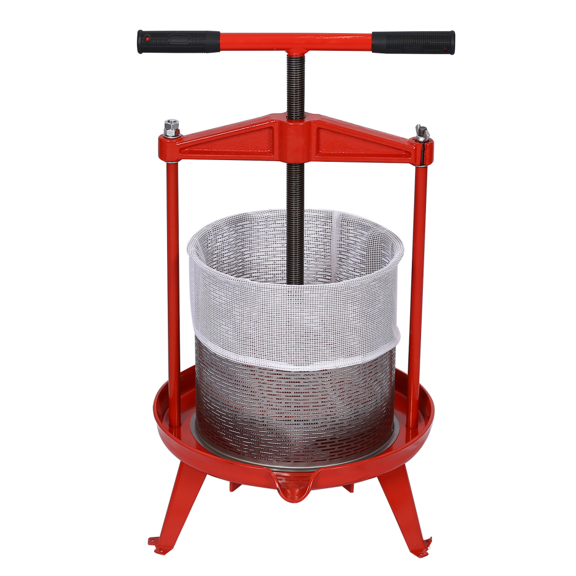 Stainless Steel Fruit & Wine Press 3.7 Gal for Juicing Cider