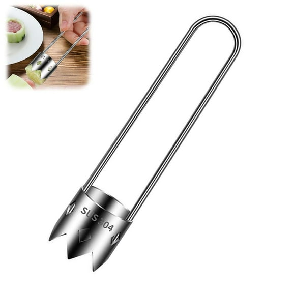 Stainless Steel Fruit and Vegetable Corer and Seeder with Sharp Edge for Easy Kitchen Prep, Available in Multiple Packs