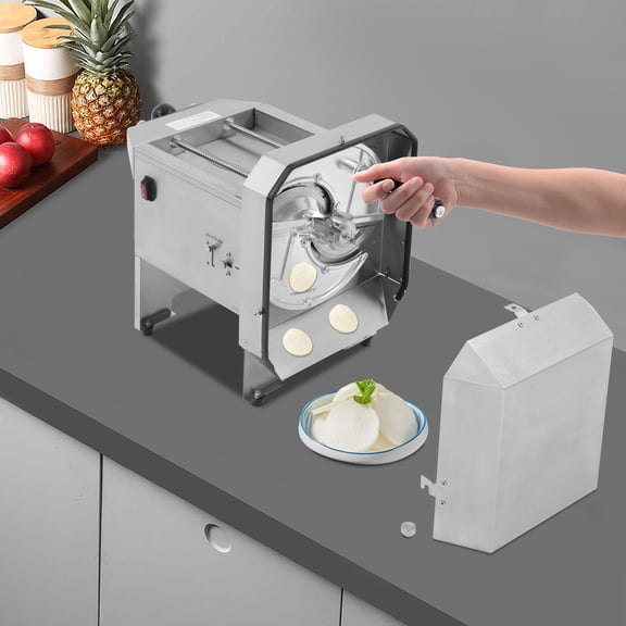 Stainless Steel Fruit and Vegetable Slicer, Electric Banana Slicing Machine Kitchen Gadget for Slicing Fruits Vegetables, Efficient Food Prep Tool