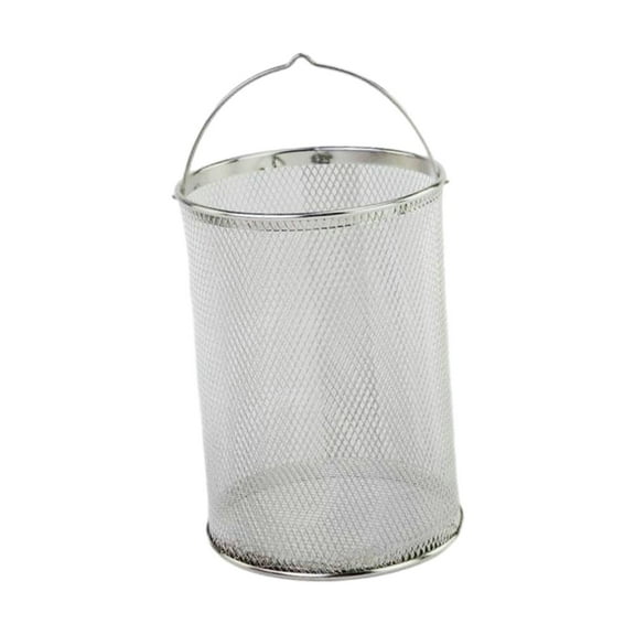 Stainless Steel Fry Basket Mesh Vegetable Fruit Filter Basket Wire Fry Basket Chicken Frying Basket for Cooking Camping Pasta 22cm