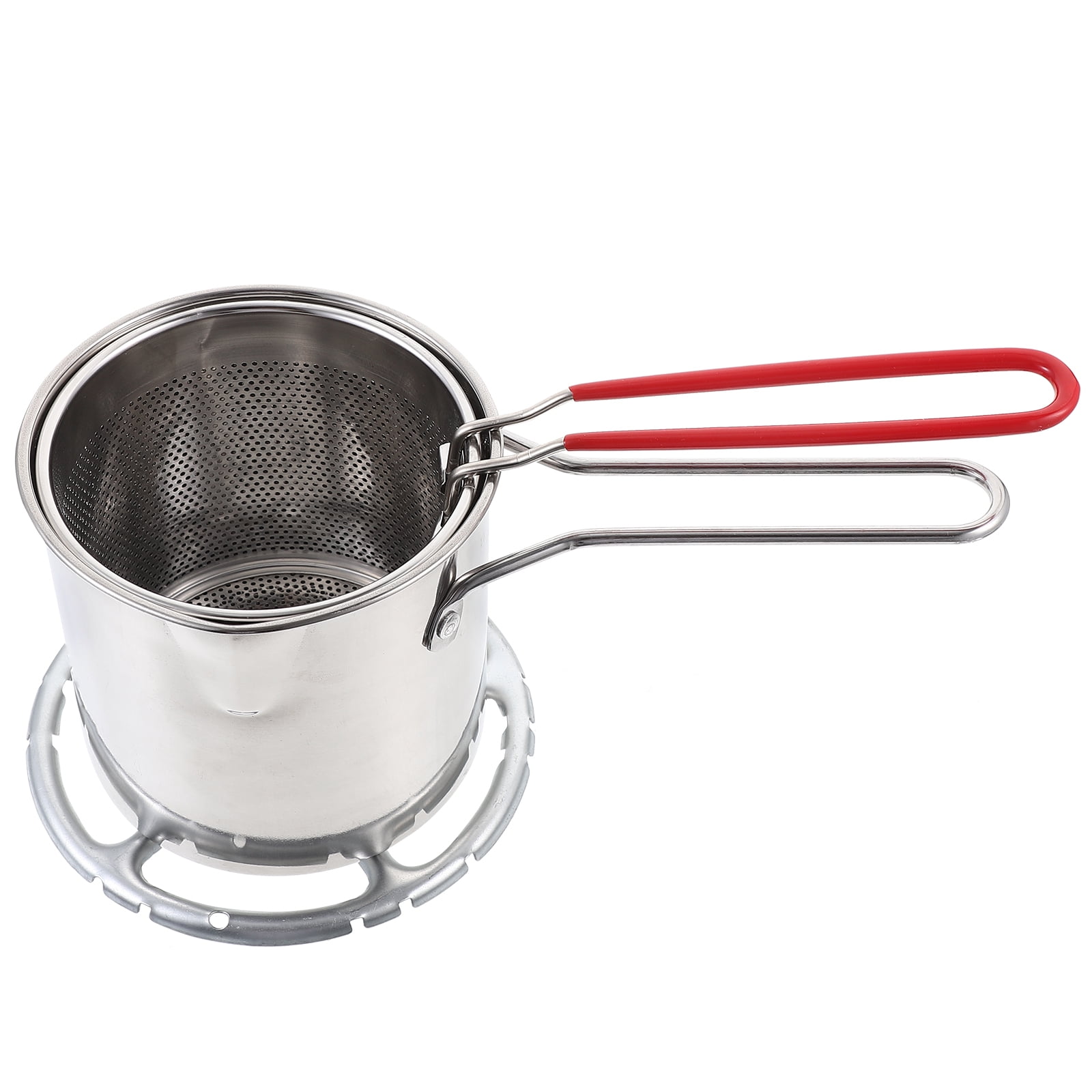 Stainless Steel Fryer Work on Griddle Pan Mini Deep Fryer Basket ...