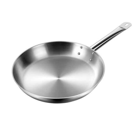 Stainless Steel Frying Pan Non-Stick Large Skillet for Steak Dumplings