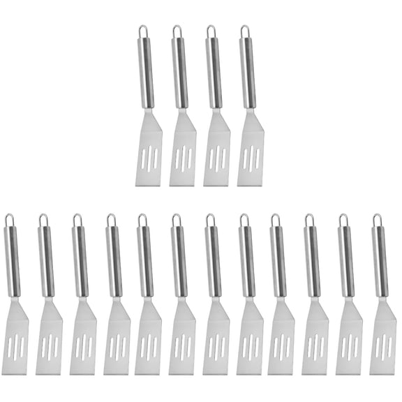 Stainless Steel Frying Spatula Burger Miniature Halloween Figurines 16 Pcs Pancakes Cookwear Baking Tools Silicone