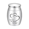 thumbnail image 1 of Stainless Steel Funeral Super Small Keepsake Urn for Dad Ashes Holder Mini Urn for Ashes of Loved One, 1 of 4