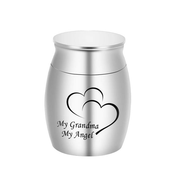 Stainless Steel Funeral Super Small Keepsake Urn for Grandma Ashes Holder Mini Urn for Ashes of Loved One