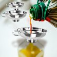 thumbnail image 1 of Stainless Steel Funnel 304 Food-Grade Wide Mouth | 1.2L Large Capacity | Drip-Free Spout | Non-Slip Handle | Easy Clean | For Oil, Salad Dressing, Juice, Sauce, Kitchen, Canning, Pickling, Baking, 1 of 5