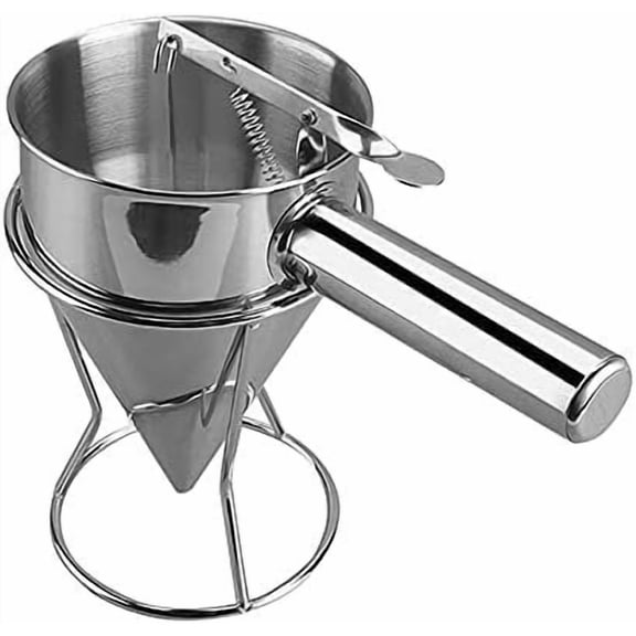 Stainless Steel Funnel Octopus Balls Funnel Tool, Waffle Batter Dispenser Pancake Maker Cooking Tools