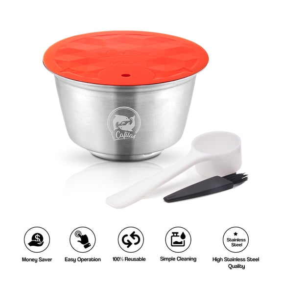 Stainless Steel Funnel,Steel Refillable Pod Dolce Pod Compatible With Reusable Stainless Steel Brewel Reusable Stainl Reusable Stainl Steel Filters Cup Reusable