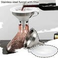 thumbnail image 1 of 5.5" Stainless Steel Funnel with Strainer and 100 Fine Mesh Filter, Food Grade Metal Funnel, Cooking Oil Filter, Oil Strainer for Deep Fryer, Milk Strainer, Funnels for Kitchen Use Filling Bottles, 1 of 8