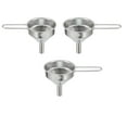 thumbnail image 1 of Stainless Steel Funnels, Funnels for Filling Bottles, Kitchen Small Funnel Liquor Flask Funnels with Long Handle, Angable Oil Filling Funnel for Transferring Essentiall Oils(3PC), 1 of 1
