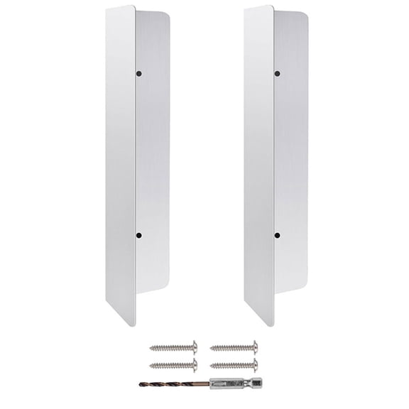 Stainless Steel Garage Door Seal Protectors Anti Mouses with Mounting Hardware for Easy Installation on Standard Door