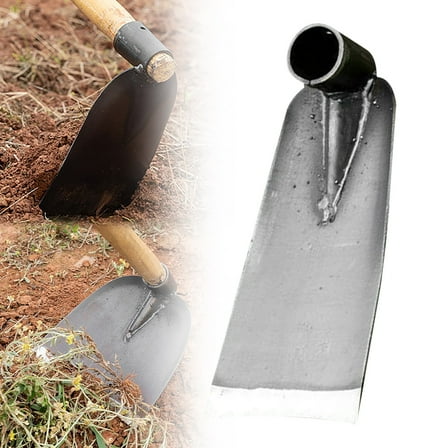 Stainless Steel Garden Hoe - Multi-Purpose Hand Shovel for Digging, Weeding, Planting - Durable Farm & Backyard Tool for Loosening Soil, Edging Beds (Easy to Install)