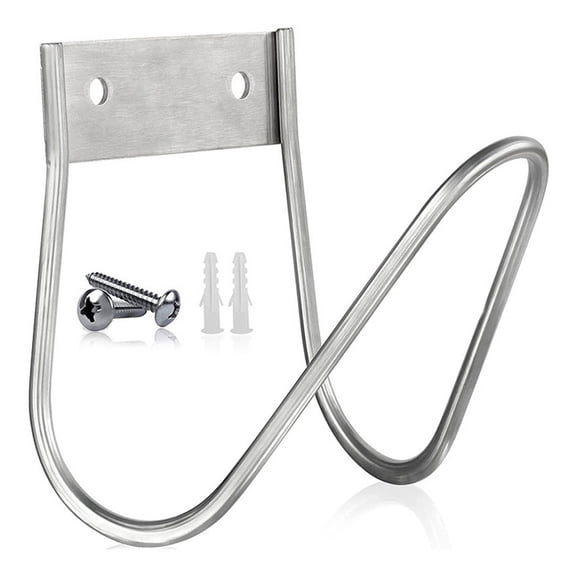 Stainless Steel Garden Hose Hanger Wall Mount, Small Bracket for Water Hose, Outdoor Organization