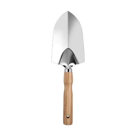 Stainless Steel Garden Shovel with Wooden Handle - Rust-Resistant Planting Tool for Vegetables, Flowers & Weeds - 1-Pack Household Gardening Tool