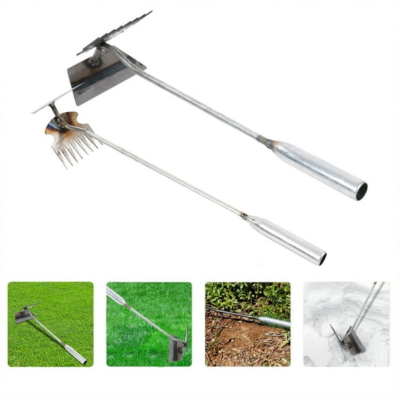 Stainless Steel Garden Weed Puller Tool for Efficient Root and Grass Removal, Multi Teeth Design, Durable Digging Shovel for Vegetable Gardening and Lawn Care