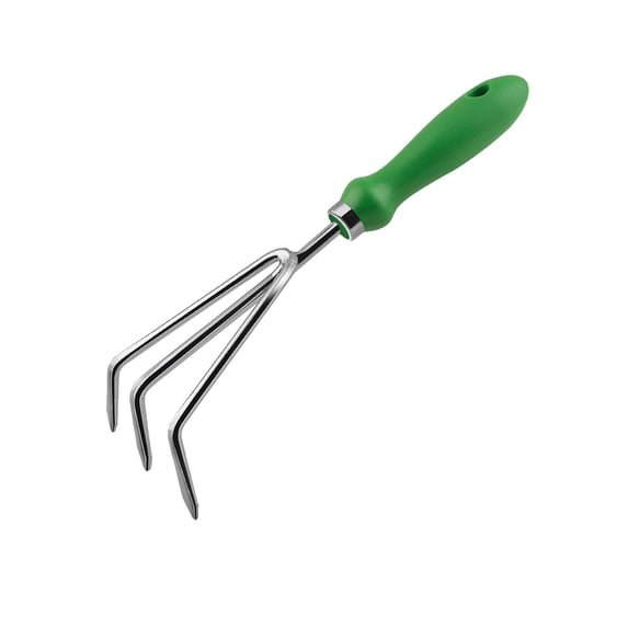 Stainless Steel Gardening Hand Tool with Green Ergonomic Handle, Multi Tool for Digging, Weeding, Planting & Potted Plant Care