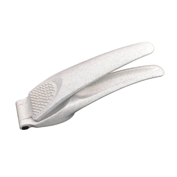 Stainless Steel Garlic Press with Plastic Handle, Precise Hole Thickened Material Garlic Mincer Kitchen Tool for Efficient Garlic Paste and Sauce Preparation